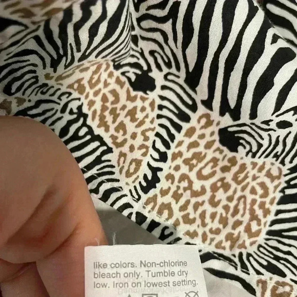 J CREW Zebra Mixed Animal Print Long Sleeve Fit to Flare Mini Dress Size XS - Picture 3 of 9